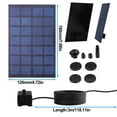 OCGIG Solar Water Pump Kit, 2.5W Outdoor Solar Powered Water Fountain