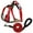 Red_10#827Z, variant on No Pull Adjustable Dog Harness with Reflective Straps and Padded Handle, Heavy Duty Pet Vest with Matching Leash for Walking, Training, Outdoor Activities