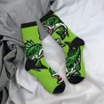 thumbnail image 5 of Haiem cartoon largemouth bass fish Pattern Crew Socks – Soft & Durable Moisture-wicking Socks, Stay-Up Fit for Business, Work, and Casual Wear Size 5-11, 5 of 6