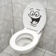 thumbnail image 3 of 2 pegatinas de emoticonos para inodoro, pegatinas de pared divertidas para hacer tú mismo para inodoro, calcomanías decorativas extraíbles impermeables creativas, para inodoro, baño,, 3 of 5