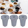 thumbnail image 4 of Tazas K ANGGREK Reutilizables 3 Uds Cápsula de Café Recargable con Juego de Cucharas de Cepillo, 4 of 8