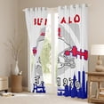 thumbnail image 3 of Football 30%-50% Blackout Curtains 38x54 inch,Sports Football Fans Curtains,Football Team Curtains Drapes,Sports Football Fans Window Curtains 2 Panels for Living Room(Buffalo), 3 of 6