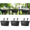 thumbnail image 2 of 3/5pcs, Black Metal Iron Hanging Flower Pots For Hanging Buckets And Flower Pots On, 2 of 4