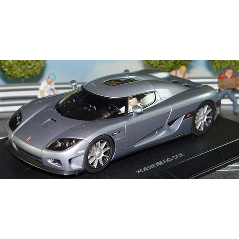 Koenigsegg CCX in Silver in 1:32 Scale Slot Racing Model by