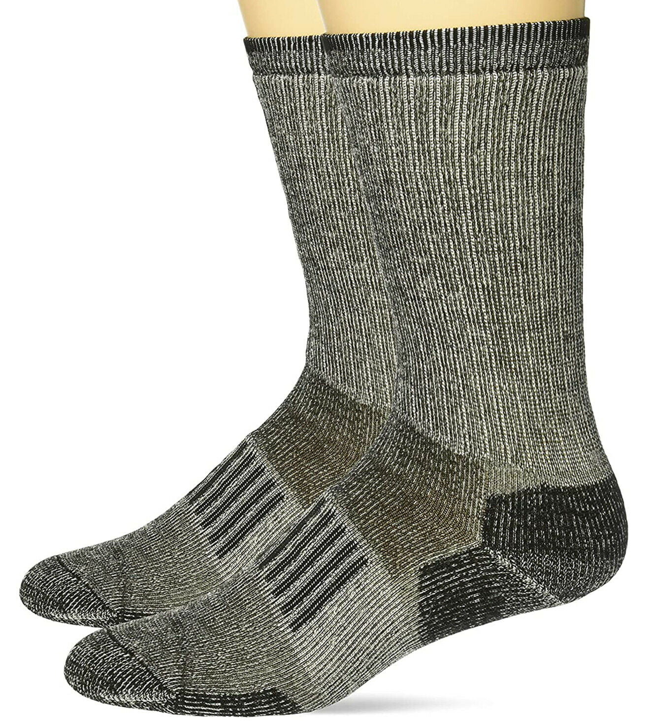 Wise Blend Mens Socks, 85% Merino Wool Boot Crew Socks, 2 Pairs