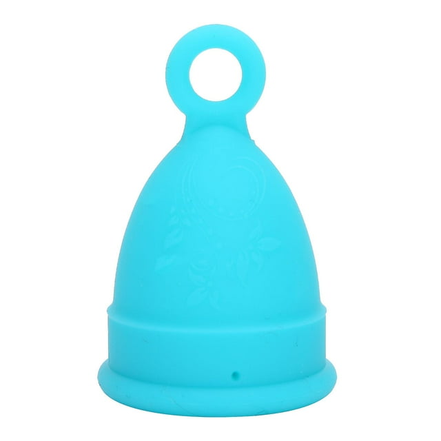 Silicone Menstrual Cup for Women, Soft, Elastic, Reusable, Body Care Accessory, Blue, Size L