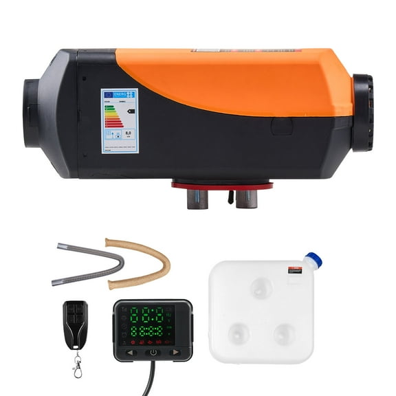 KFFKFF 8 kW Diesel Air Heater, 12-24V DC, Efficient Heating System with Remote Control and Digital Display, 10L Fuel Tank, Quiet Operation, Voice Alerts, Suitable for RVs, Trucks, Boats, and Trailers
