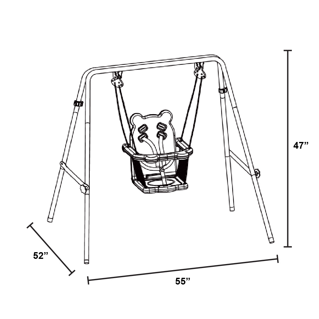 Sportspower Indoor/Outdoor My First Toddler Swing, Foldable - image 5 of 5