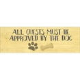 thumbnail image 1 of LPG Creative 03579 17 x 5,5 X.5 in. Tous les Invités-Plaque Murale Chien, 1 of 1