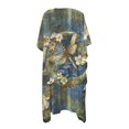 thumbnail image 2 of HELLHERO Casual Loose Long Kimono Swimsuit Cover Up for Beach Polyester Breathable Swimwear Coverup Dragonfly Moon Art, 2 of 5