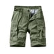 thumbnail image 2 of Puntoco Pantalones Cortos Cargo Para Hombre, Corte Entallado, Cremallera Multibolsillos De Pierna Recta Casuales (Cinturón No Incluido) Xl Verde Militar (38), 2 of 4