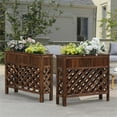 thumbnail image 4 of Pemberley Row Chinese Fir Wood Cinnamon Planter Rectangular Weatherproof 48" Unassembled, 4 of 4