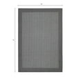 thumbnail image 4 of Mainstays Farmhouse Faux Sisal Olefin Gray Border Indoor Area Rug, 5' x 7', 4 of 9