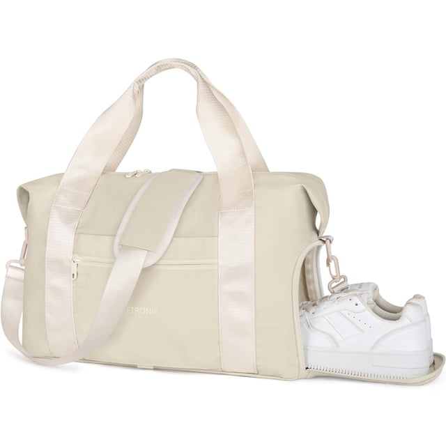 Bolsa de viaje plegable ETRONIK para mujeres y hombres con compartimento para zapatos