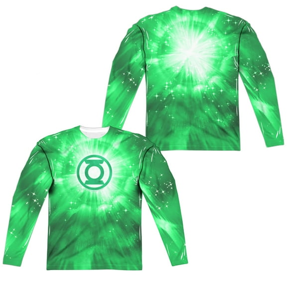 Green Lantern - Green Energy (Front/Back Print) - Regular Fit Long Sleeve Shirt - XXX-Large