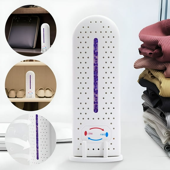 HIBIBUD Rechargeable Small Dehumidifier For Closed Spaces Cabinet Closet And Bathroom Renewable Mini Dehumidifiers For Prevention