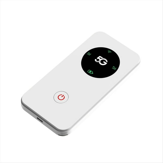 Enrutador MIFI 5G, Módem WiFi Portátil, Punto de Acceso de Banda Móvil de Doble Banda de 2,4 GHz y 5 GHz, Enrutador Inalámbrico de Bolsillo de 5000 MAh.
