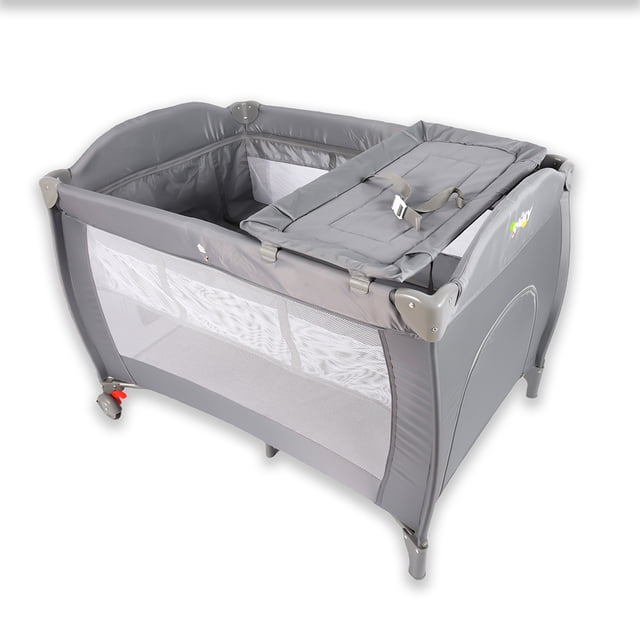 Cuna para Bebé de Viaje Shimy Plegable con Cambiador, Mosquitero y Bolsa