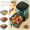 thumbnail image 3 of Reutilizable Airfryer Cesta de Silicona Horno Bandeja para Hornear Pizza Frita Cesta de Pollo FáCil de Limpiar Air Fryer Liner Grey, 3 of 7