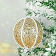thumbnail image 1 of Bola de Navidad blanca de 8cm, adorno de árbol de Navidad, decoraciones navideñas para el hogar, bolas de espuma decorativas para árbol de Año Nuevo, 3 unids/lote por caja, 2023, 1 of 4