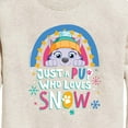 thumbnail image 3 of Paw Patrol - Just A Pup Who Loves Snow - Toddler And Youth Crewneck Fleece Sweatshirt, 3 of 6