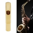 thumbnail image 4 of <p>Saxophone Mouthpiece Alto Saxophone Mouthpiece Alto Sax Mouthpiece Kit Saxophone Accessory Alto Saxophone Mouthpiece Gold Color Metal Multifunctional Sax Mouthpiece Kit For, 4 of 7