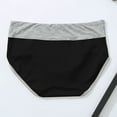 thumbnail image 5 of AOOCHASLIY Womens Underwear Plus Size Casual 5PC Ladies Patchwork Briefs Panties Underwear Packs Knickers Bikini Underpants, 5 of 7