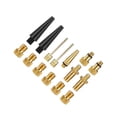 thumbnail image 1 of QualitChoice BRASS ADAPTOR PRESTA for SCHRADER BICYCLE VALVE 1 PUMP BIKE CONVERTER 24pcs set 15 pcs, 1 of 6