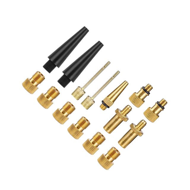 QualitChoice BRASS ADAPTOR PRESTA for SCHRADER BICYCLE VALVE 1 PUMP BIKE CONVERTER 24pcs set 15 pcs