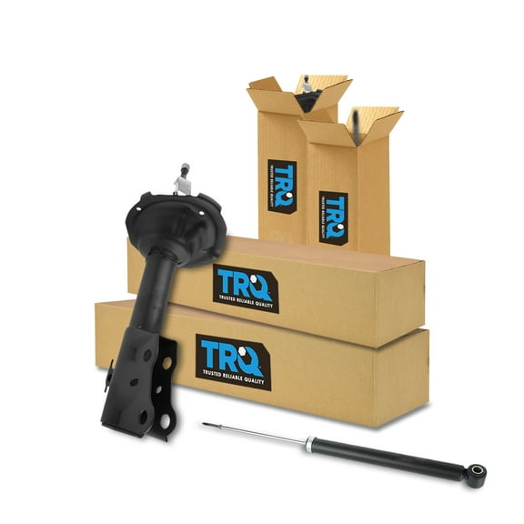TRQ Front and Rear Shock & Strut Kit Shock Absorber Strut Assembly Fits Select 2000-2005 Toyota Echo