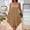 Khaki, variant on Summer Dresses for Women Office Stretchy Regular Fit Casual Dresses for Women 2026 Solid Color Sleeveless Crew Neck Long Maxi Dresses for Women for Beach and Vacation XXL