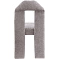thumbnail image 3 of Maklaine Modern Gray Chenille Fabric Dining Chair (Set of 2), 3 of 7