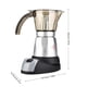thumbnail image 5 of Fabricante de Aluminio Audaz, Olla de Moka Eléctrica de Gran Capacidad, Cafetera Exprés de Estufa, Cafetera, Percolador de Café, Enchufe Europeo de 150 Ml(300ml) Amonsee NO, 5 of 6