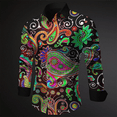 thumbnail image 1 of Camisa de manga larga con cuello abotonado para hombre, nueva moda informal para fiesta, , talla grande, 1 of 6