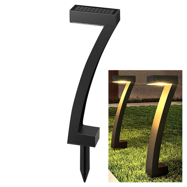 Fiudx Lámpara Solar, Lámpara de Jardín Ecosmart, Luz Nocturna Led Duradera, Iluminación Exterior Resistente a La Lluvia, Solución para Decorar El Jardín, Diseño de Fácil Instalación, Nivel de Protecc