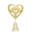 thumbnail image 2 of Heart Shaped Christmas Tree Topper with Cupid Angel Ornament Iron Metal Gold Glitter Christmas Star Treetop for Christmas Valentines Day Wedding Party Decoration (Golden), 2 of 3