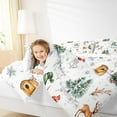 thumbnail image 4 of jejeloiu Christmas Snowmen Tree Full Size Comforter Sets,Xmas Reindeer Bedding Comforter Set,Western Country Cabin Bedding Sets For Teens,Breathable Home Decor Reversible,3pcs, 4 of 8