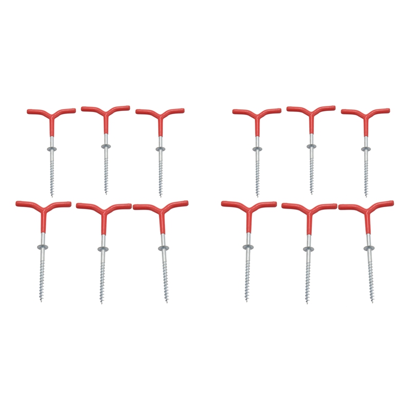 12 Packs Outdoors Tent Stakes Pegs,Ultralight Hook Tent Pegs Canopy