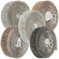 thumbnail image 3 of 5 Rolls Rhinestone Ribbons Clothes Rhinestone Strips Self-adhesive Rhinestone Tapes, 3 of 8