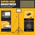 thumbnail image 4 of Luces de trabajo LED LIVOWALNY, 200 W, 2000 lm, trípode impermeable, 4 of 8