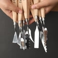 thumbnail image 4 of Inteprter Rascador de forma especial, herramientas de cerámica, paleta acrílica, Kit de esculpir arcilla, artesanías para estudiantes, suministro de pinturas tipo 2, 4 of 6