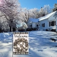 thumbnail image 6 of Christmas Garden Flag, Winter Yard Flag, Christmas Flags for Outside 12.5x18 Double Sided, Black and White Buffalo Plaid Christmas Outdoor Flag, Small Farmhouse Xmas Holiday Lawn Flag Burlap, 6 of 6