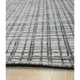 thumbnail image 4 of EORC Handmade Wool & Viscose Beige Contemporary Geometric Loom Check Rug, 4 of 4