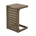 thumbnail image 2 of Kynora Modern C-Shape Accent End Table, Acacia Wood, Grey, 2 of 8