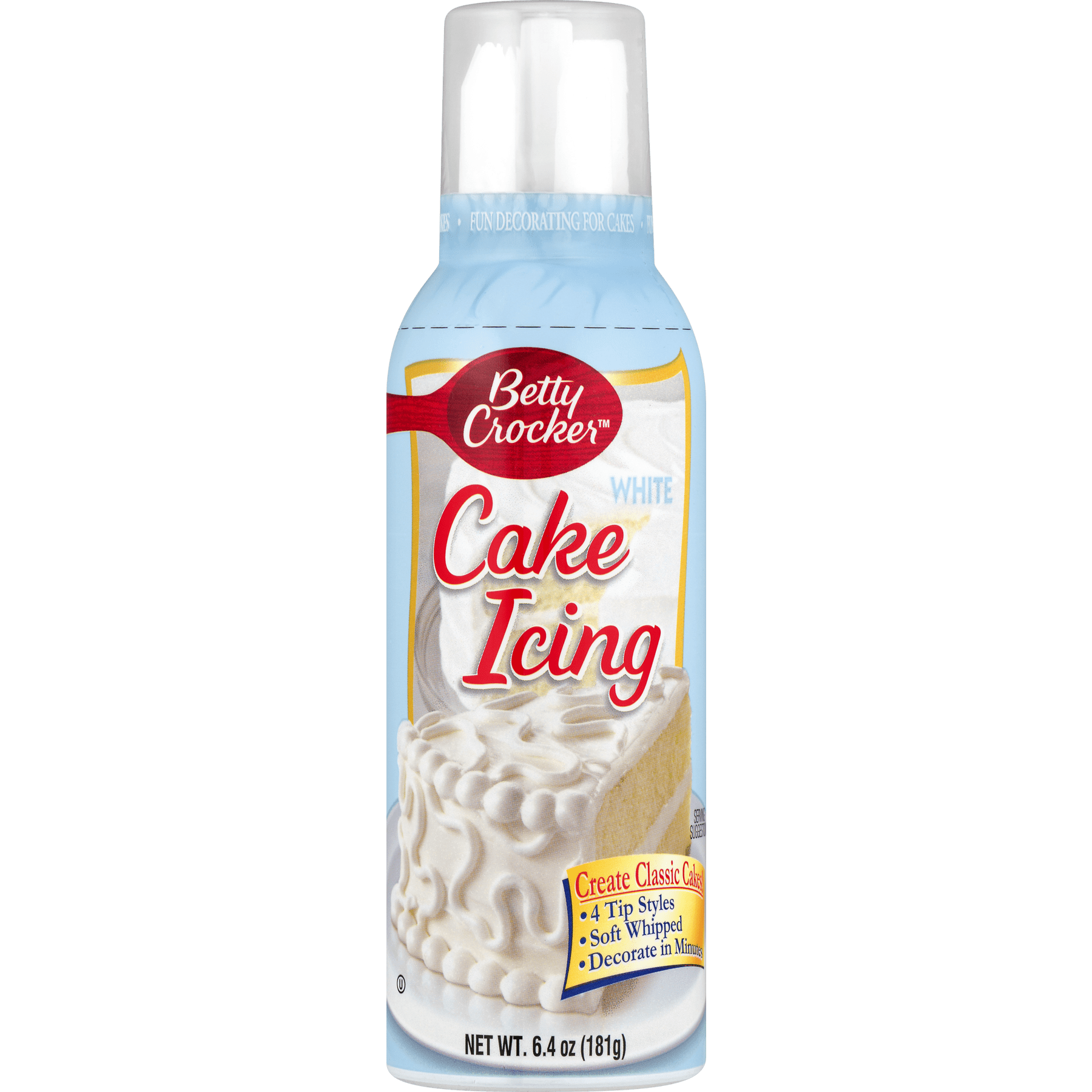 Betty Crocker White Cake Icing, 6.4 oz - Walmart.com
