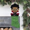 thumbnail image 4 of Black Paper Party Boy Chalkboard Stocking, Green, 20", 4 of 9