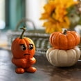 thumbnail image 4 of Sunshinehomely Halloween Pumpkin Ornaments, Halloween Pumpkin Decorations, Halloween Decor Mini Pumpkins, Miniature Halloween Pumpkin Figurine for Halloween Party Favors, 4 of 6