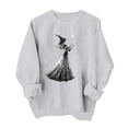 thumbnail image 2 of Trikvn Women's Vintage Witch Graphic Sweatshirts Magic Spell Pullover Tops Fall Long Sleeve Crewneck Shirts Casual Loose Fit Novelty Halloween Outerwear Jumper, 2 of 5