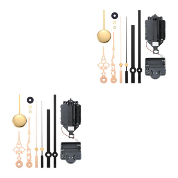 Bearachild Pendulum Clock Movement Kits Replacement Kits Pendulum Shaft Hands & w/ Long Tipo 1 2piezas