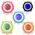 thumbnail image 4 of Seitruly Simple estéreo LED reloj silencioso electrónico ruidoso doble timbre Digital pequeño reloj Electrónica negro, 4 of 8